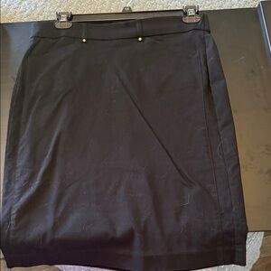 Briggs New York Black Tailored Pencil Skirt